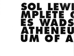 Sol Lewit - Incomplete Open Cubes
